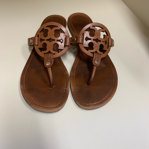 Tory Burch Shoes - Tory Burch Miller Flat Sandal Tan size 11